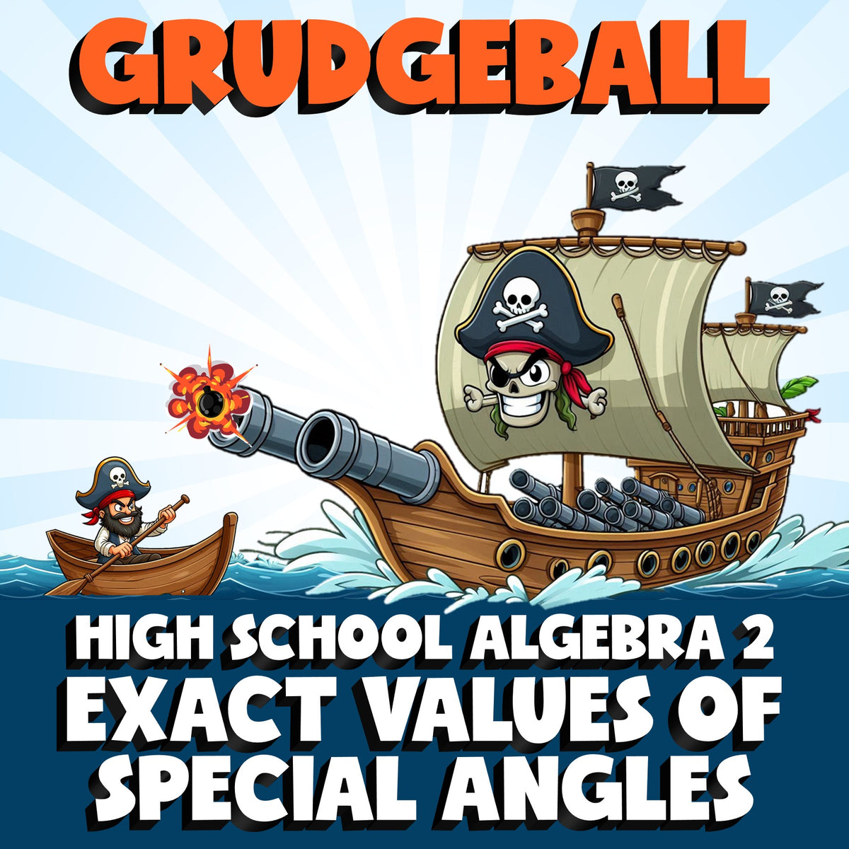 Exact Values of Special Angles GRUDGEBALL Math Game - No Prep Algebra 2 Review