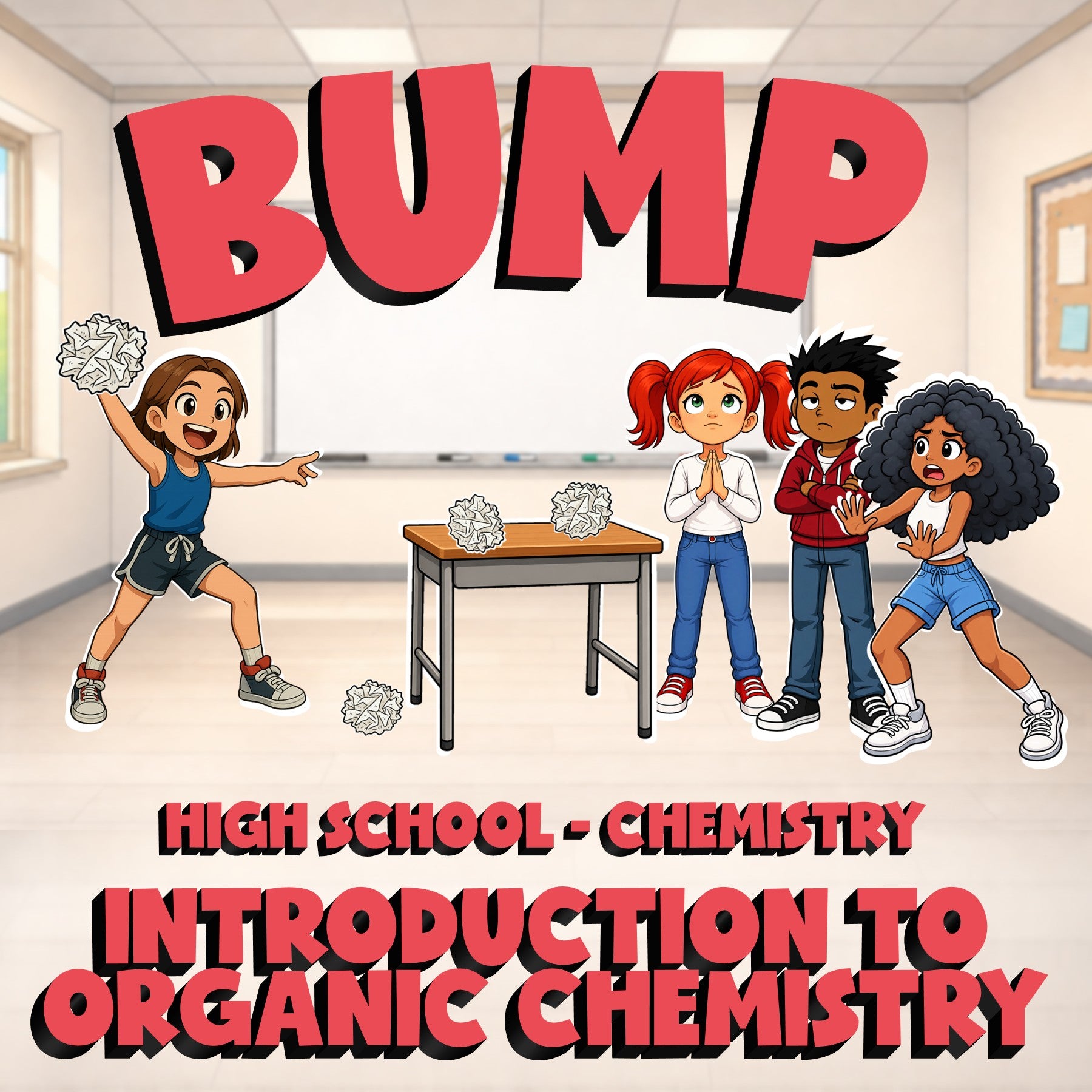 Introduction to Organic Chemistry BUMP Science Game - No Prep Chemistry Review