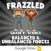 Balanced & Unbalanced Forces FRAZZLED Science Game - No Prep Grade 9 Review