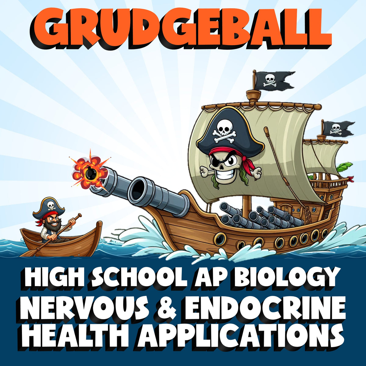 Nervous & Endocrine Health Applications GRUDGEBALL Science Game - AP Biology