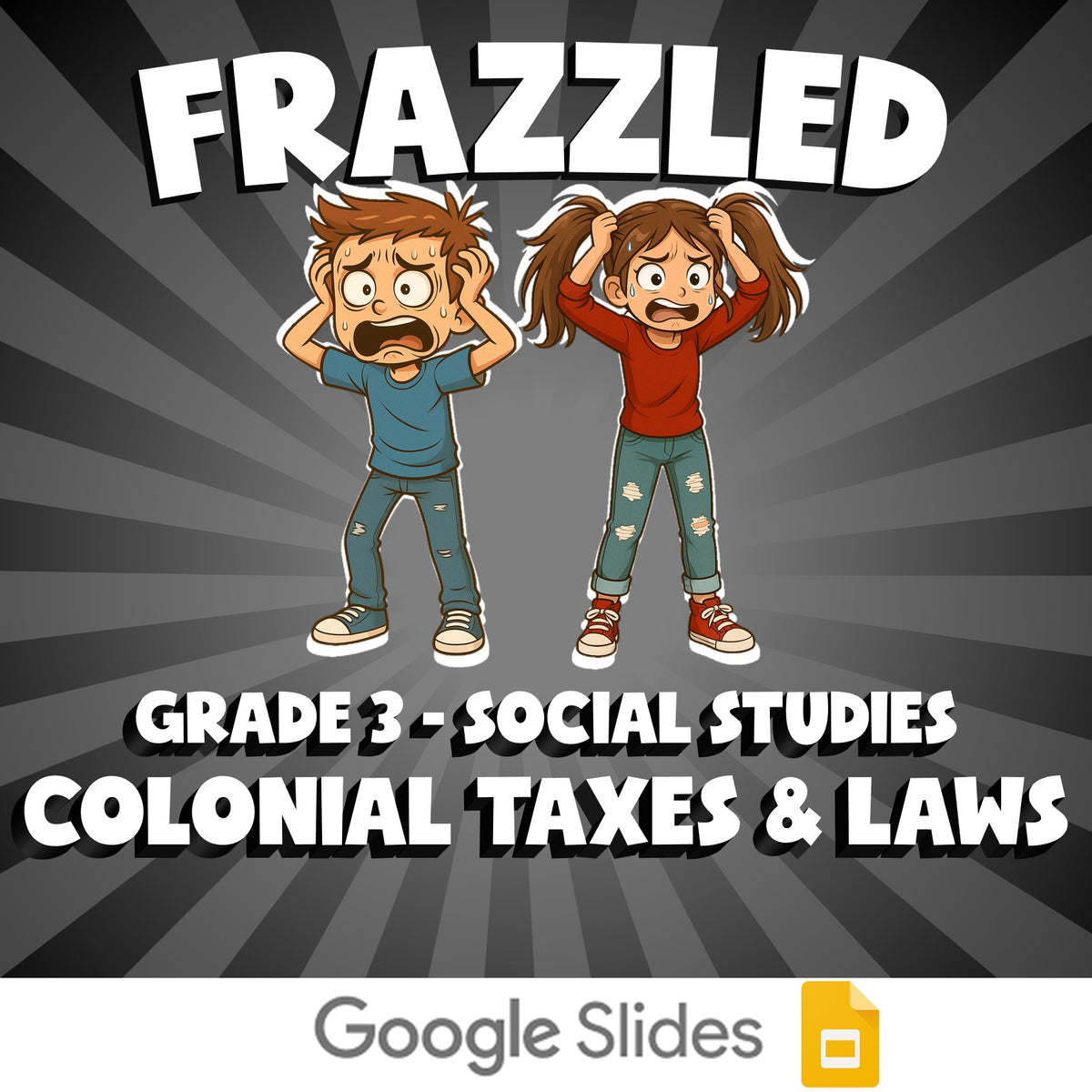 Colonial Taxes & Laws FRAZZLED Socials Game - No Prep Grade 3 Review Activity