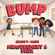 Measurement & Data BUMP Math Game - No Prep Grade 4 Review Activity