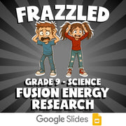 Fusion Energy Research FRAZZLED Science Game - No Prep Grade 9 Review Activity