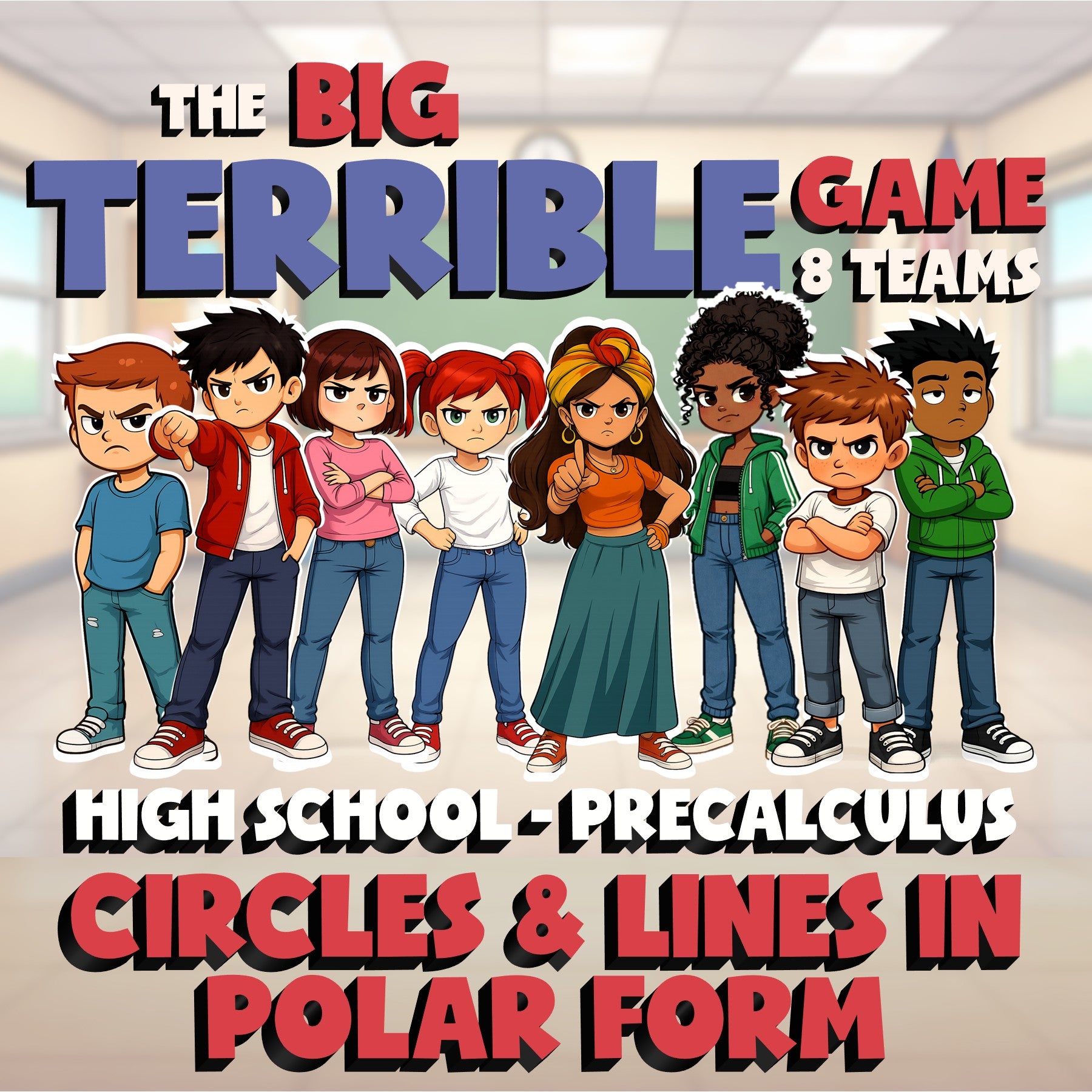 Circles & Lines in Polar Form BIG TERRIBLE GAME - PreCalculus Math Review