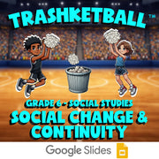 Social Change & Continuity TRASHKETBALL Socials Game - No Prep Grade 6 Review