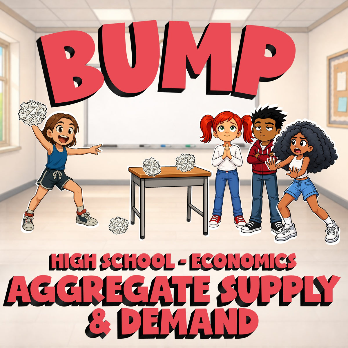 Aggregate Supply & Demand BUMP Economics Game - No Prep Review Activity