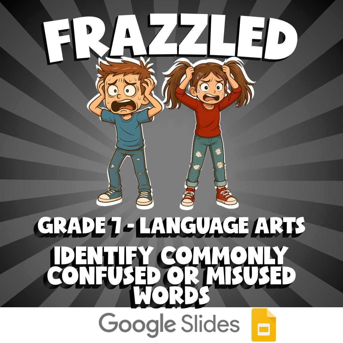 Identify Commonly Confused or Misused Words FRAZZLED ELA Game - No Prep Grade 7