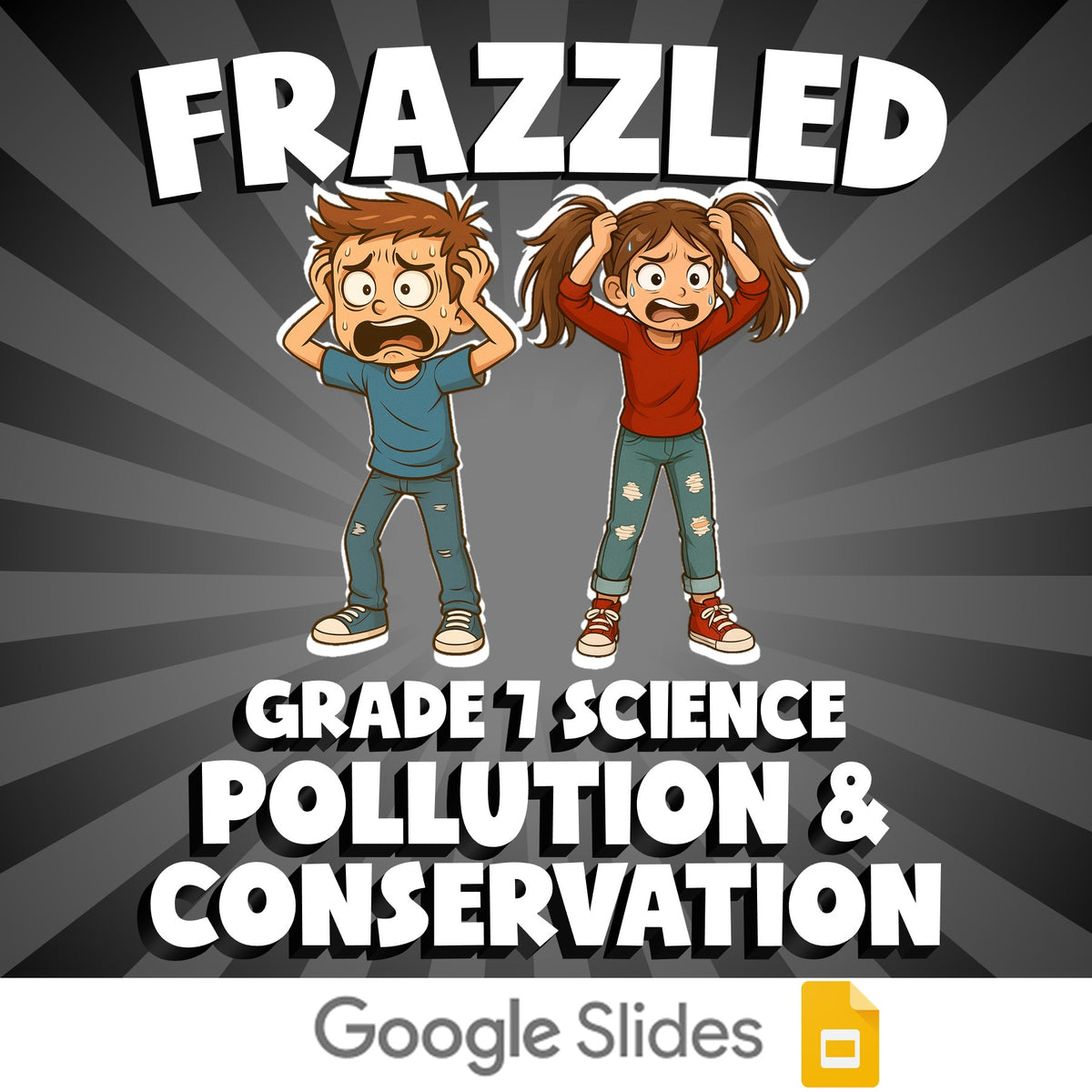 Pollution & Conservation FRAZZLED Science Game - No Prep Grade 7 Review Activity