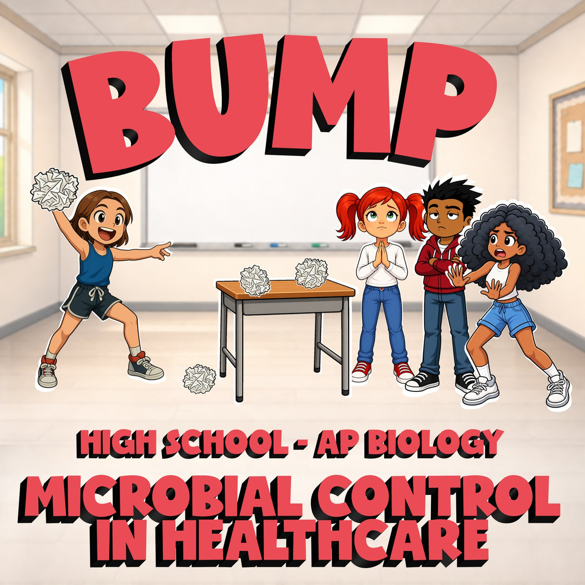 Microbial Control in Healthcare BUMP Science Game - No Prep AP Biology Review
