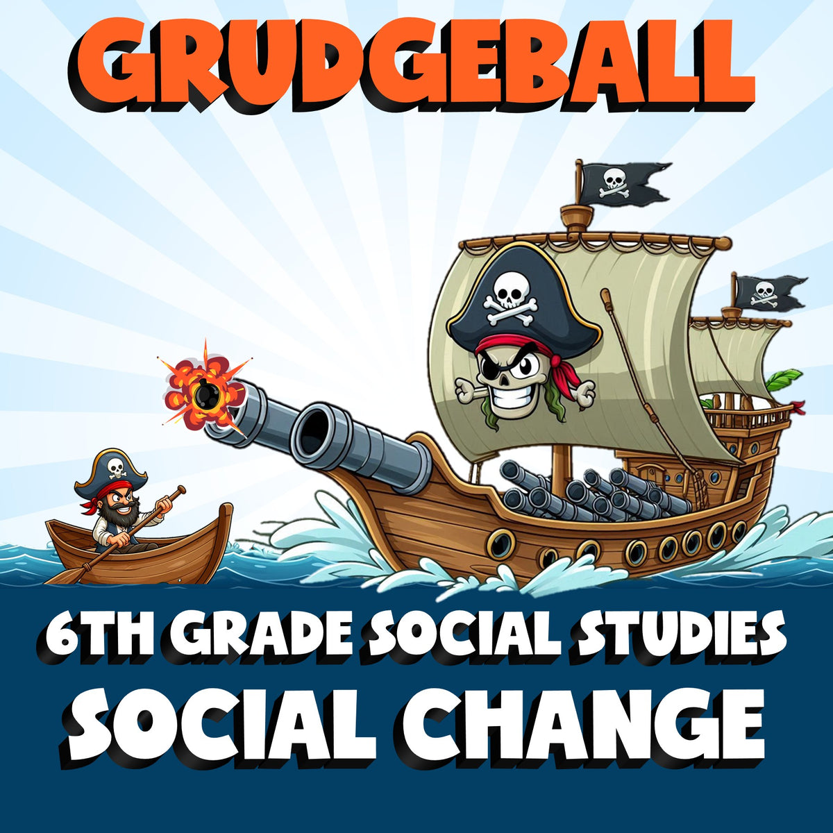 Social Change GRUDGEBALL Socials Game - No Prep Grade 6 Review Activity