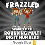 Rounding Multi Digit Numbers FRAZZLED Math Game - No Prep Grade 4 Review