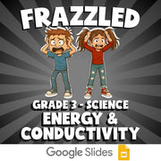 Energy & Conductivity FRAZZLED Science Game - No Prep Grade 3 Review Activity