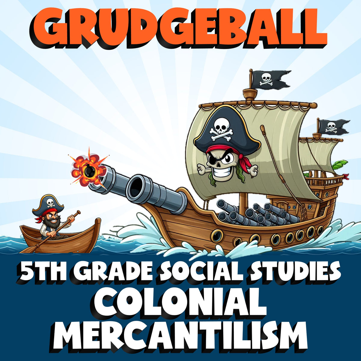 Colonial Mercantilism GRUDGEBALL Socials Game - No Prep Grade 5 Review Activity