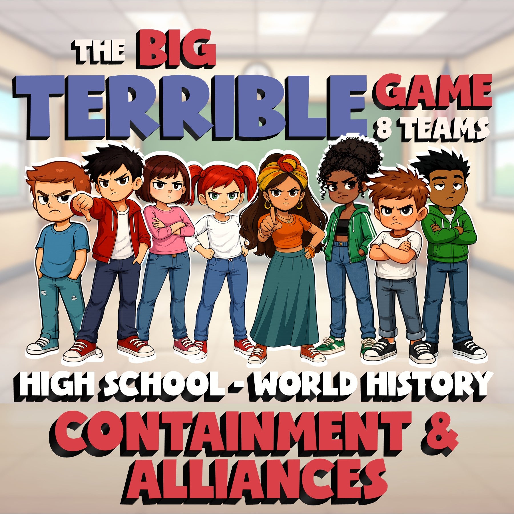 Containment & Alliances BIG TERRIBLE GAME - No Prep World History Review