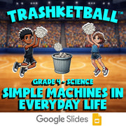 Simple Machines in Everyday Life TRASHKETBALL Science Game - No Prep Grade 4