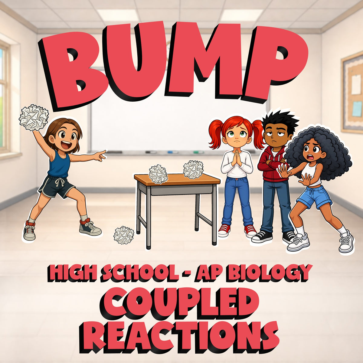Coupled Reactions BUMP Science Game - No Prep AP Biology Review Activity