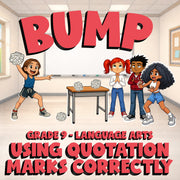 Using Quotation Marks Correctly BUMP ELA Game - No Prep Grade 9 Review Activity