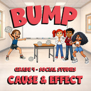 Cause & Effect BUMP Socials Game - No Prep Grade 4 Review Activity