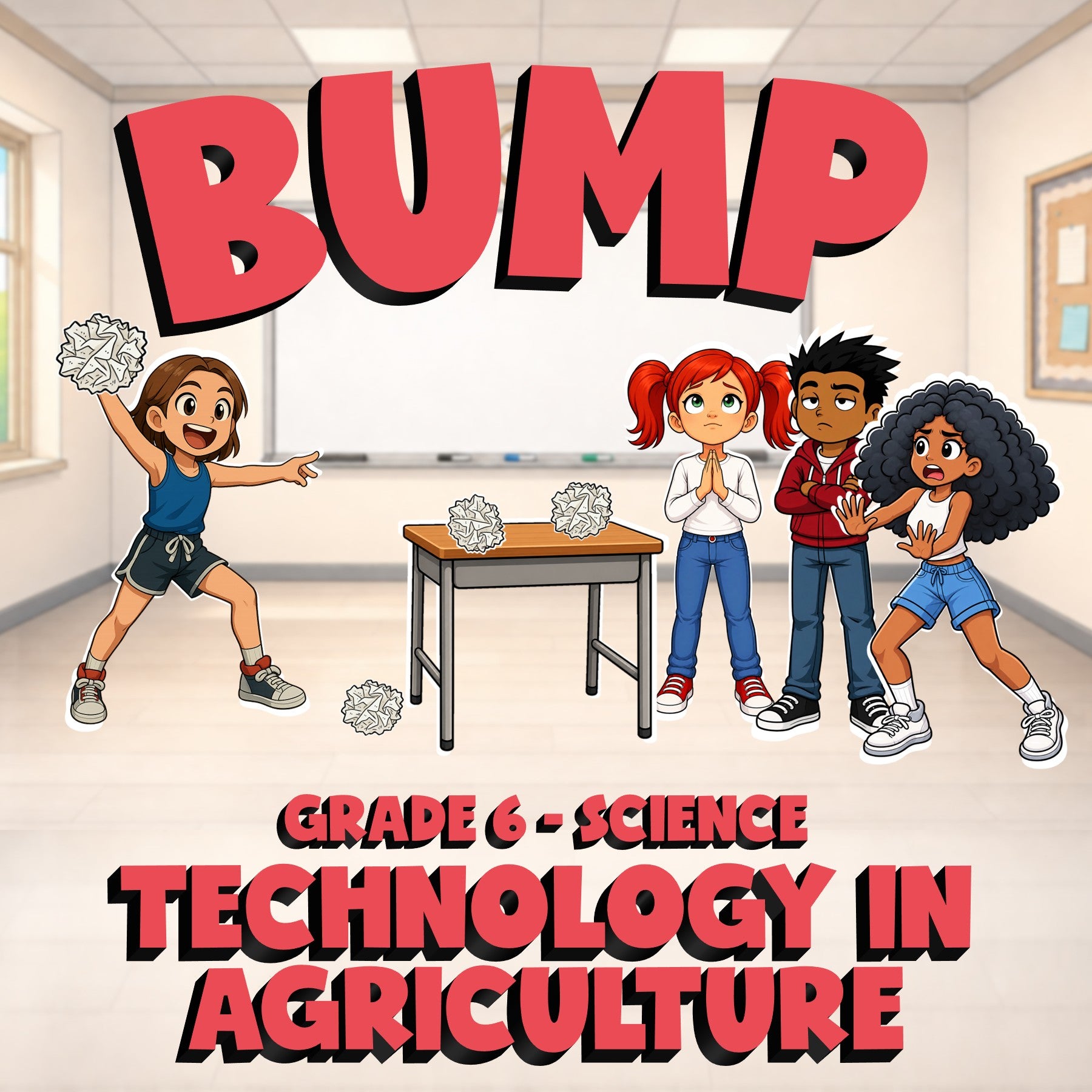 Technology in Agriculture BUMP Science Game - No Prep Grade 6 Review Activity
