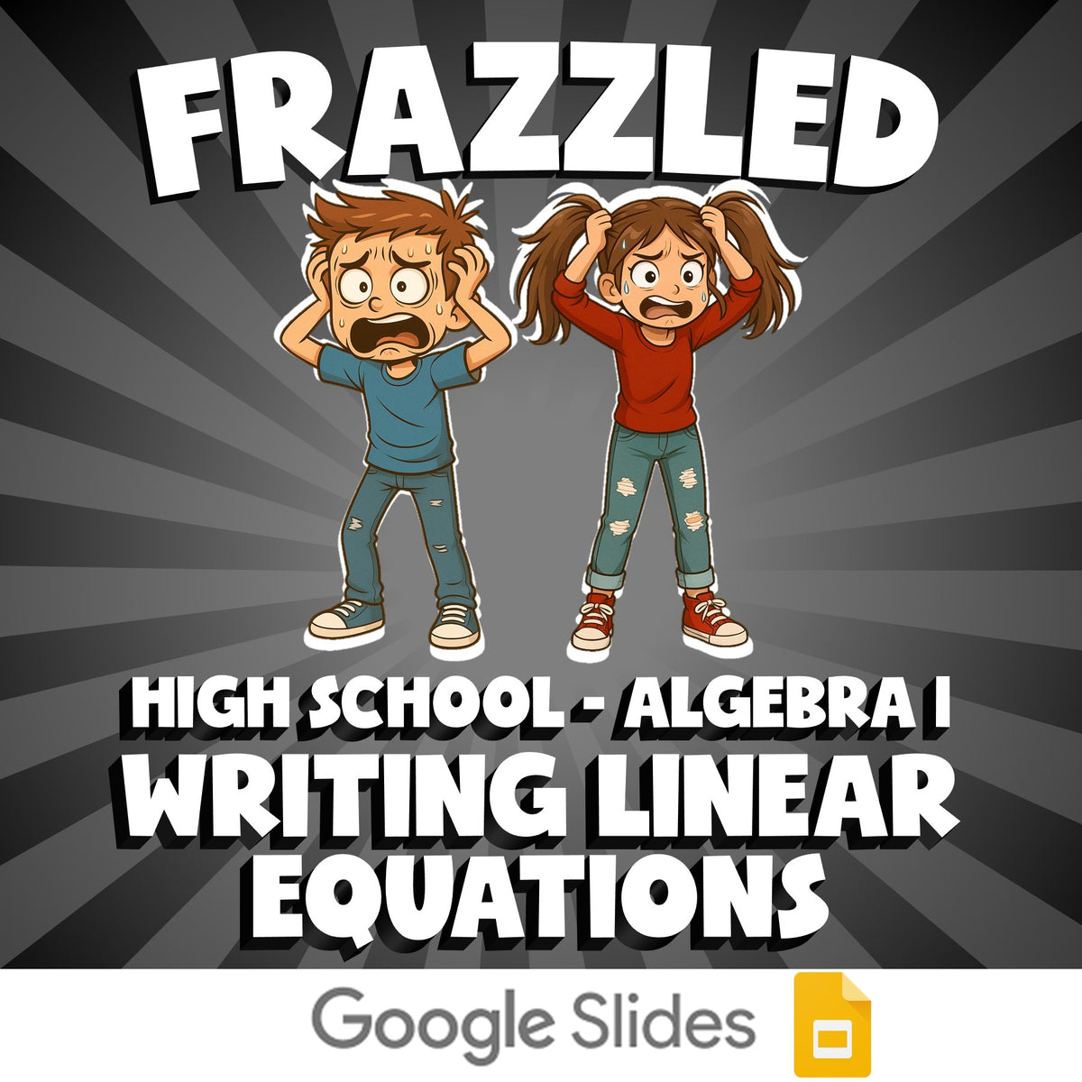 Writing Linear Equations FRAZZLED Math Game - No Prep Algebra 1 Review Activity