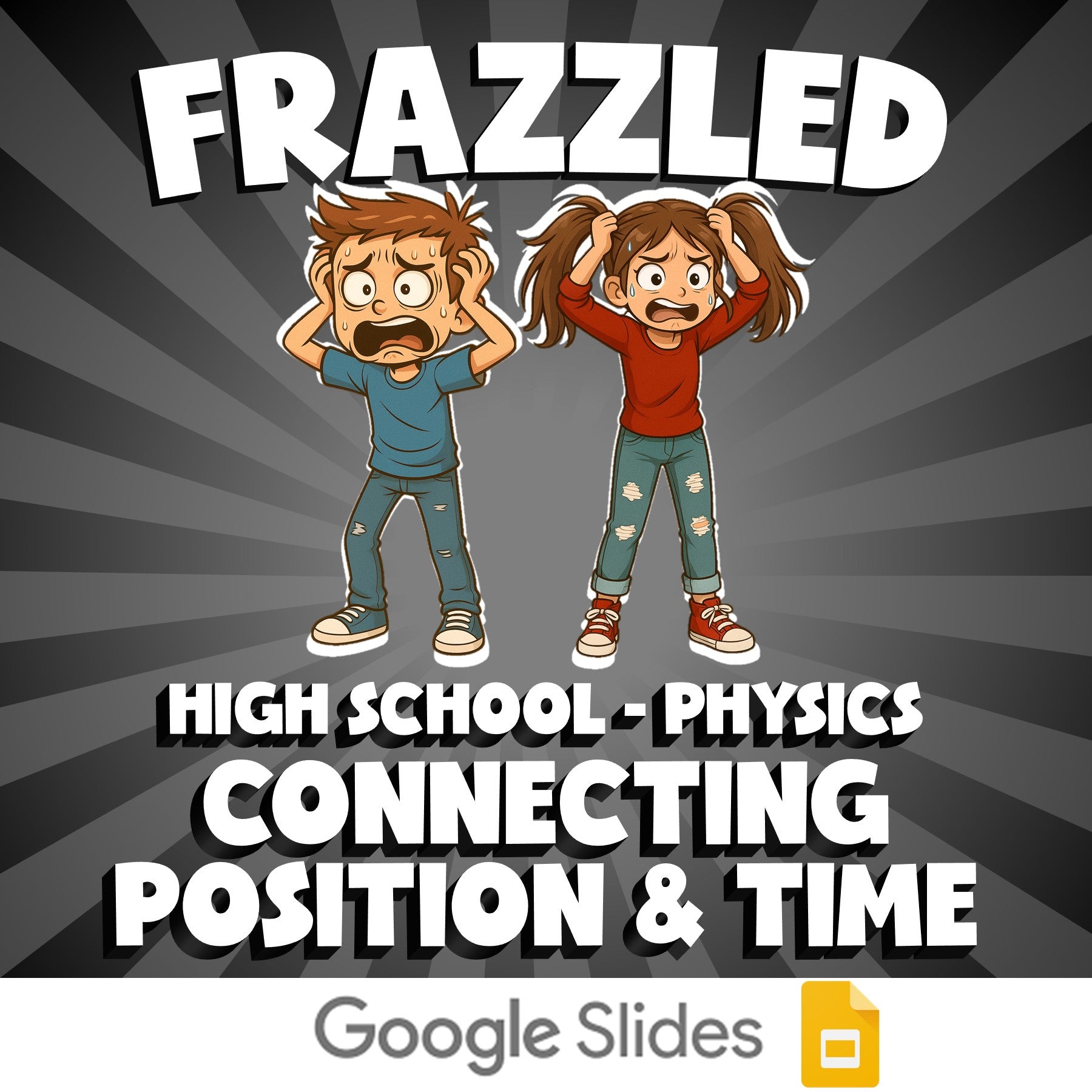 Connecting Position & Time FRAZZLED Science Game - No Prep Physics Review