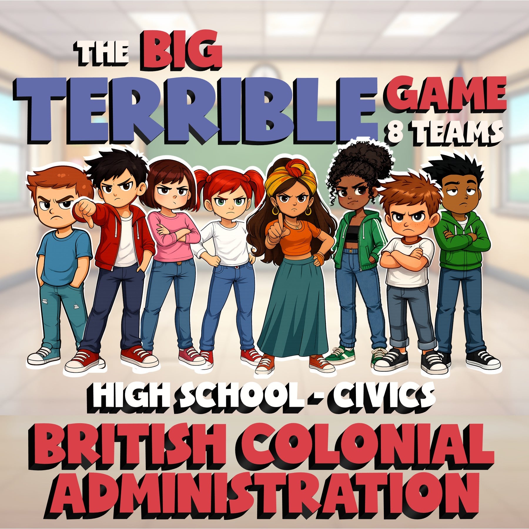 British Colonial Administration BIG TERRIBLE GAME - No Prep Civics Review