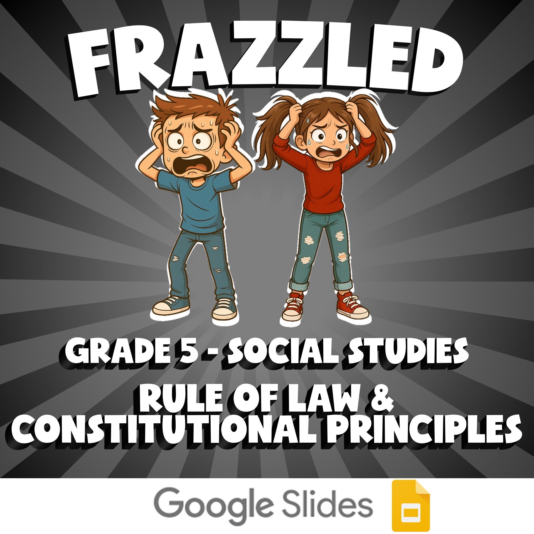 Rule of Law & Constitutional Principles FRAZZLED Socials Game - No Prep Grade 5