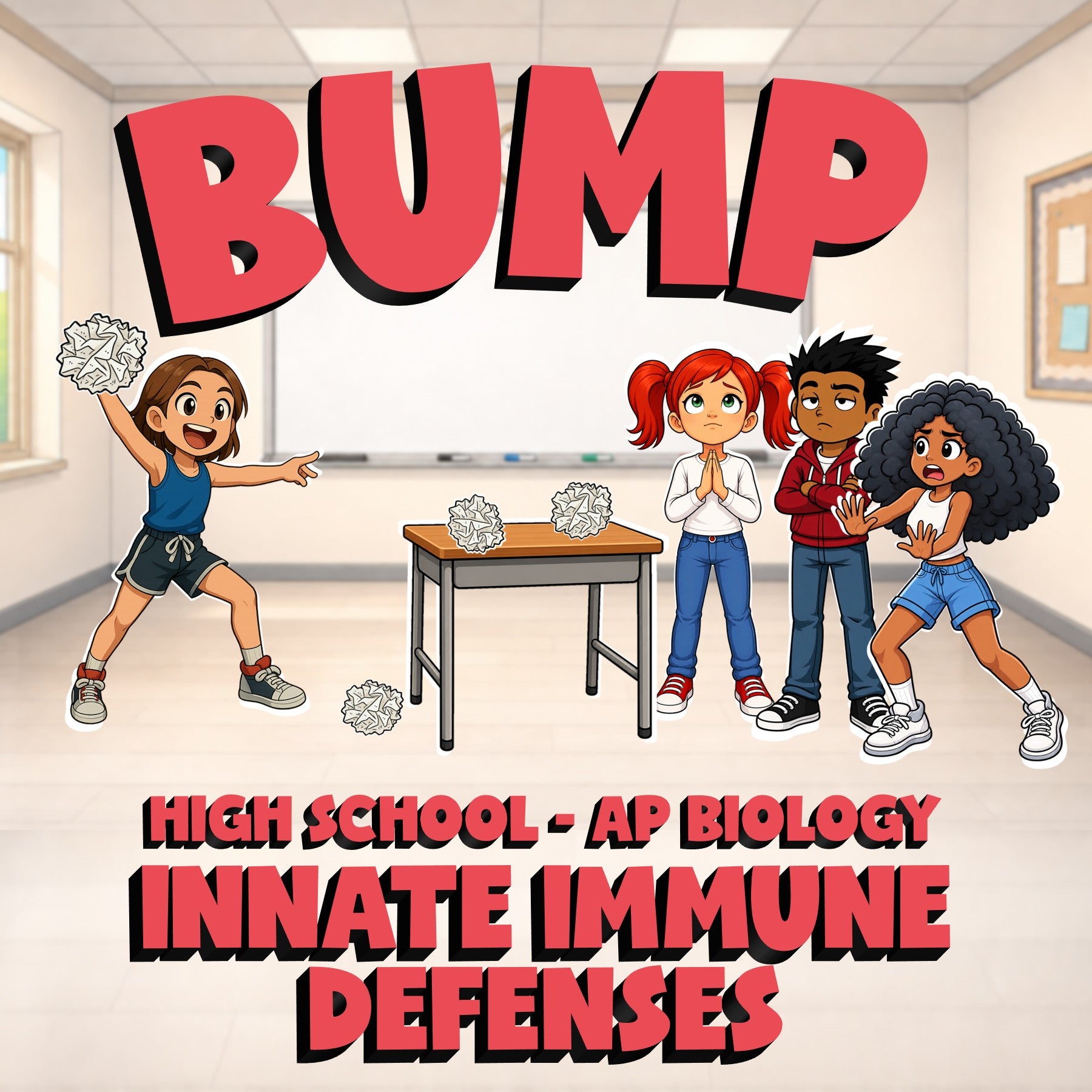 Innate Immune Defenses BUMP Science Game - No Prep AP Biology Review Activity