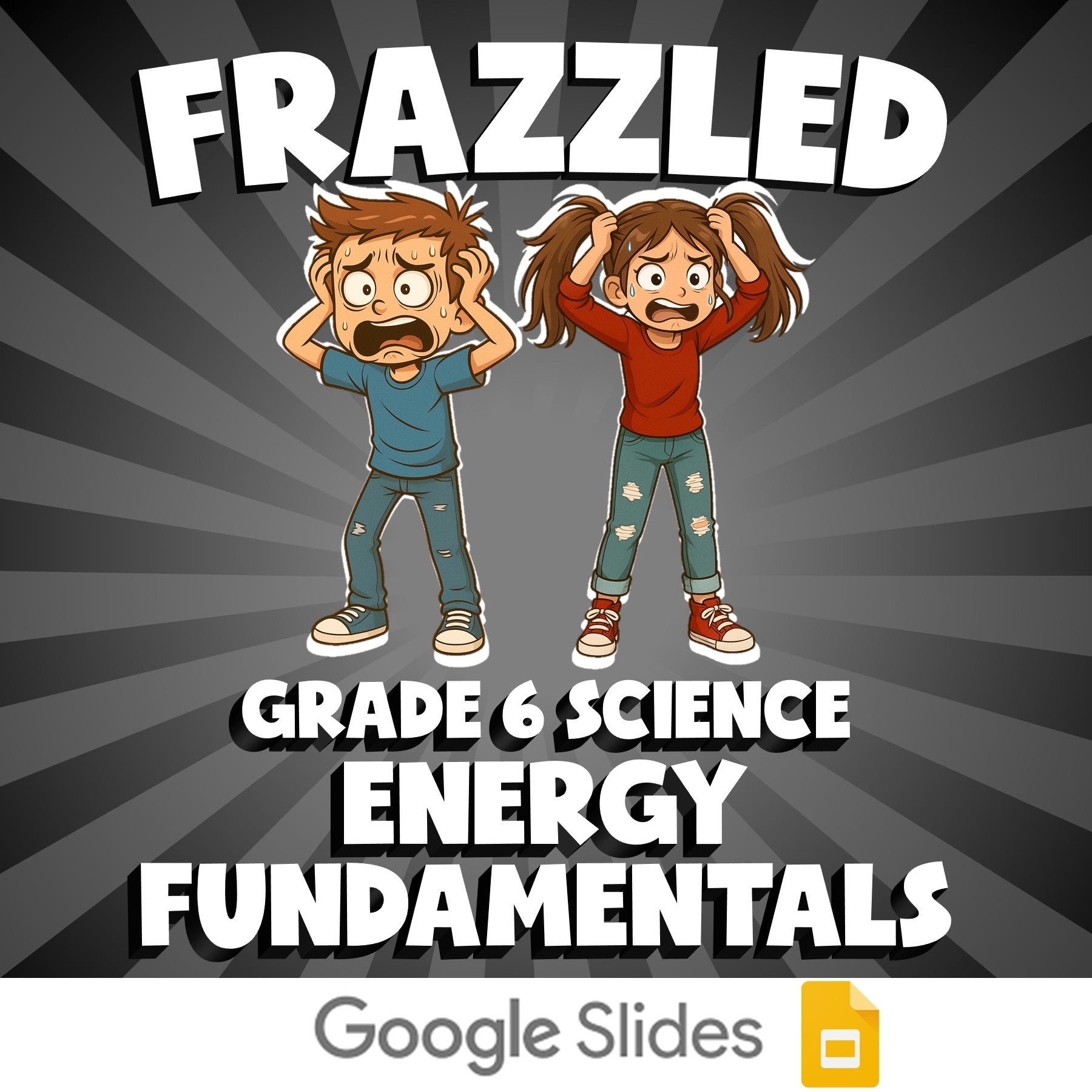 Energy Fundamentals FRAZZLED Science Game - No Prep Grade 6 Review Activity