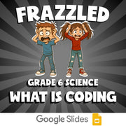 What is Coding FRAZZLED Science Game - No Prep Grade 6 Review Activity