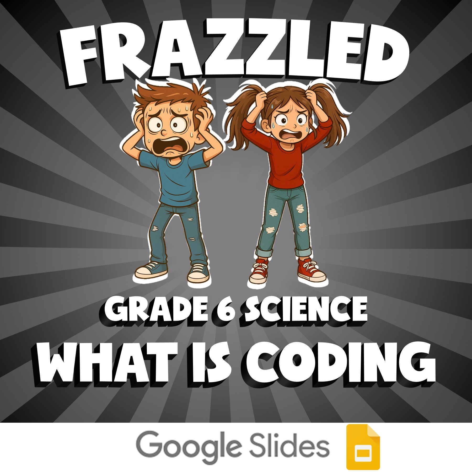 What is Coding FRAZZLED Science Game - No Prep Grade 6 Review Activity