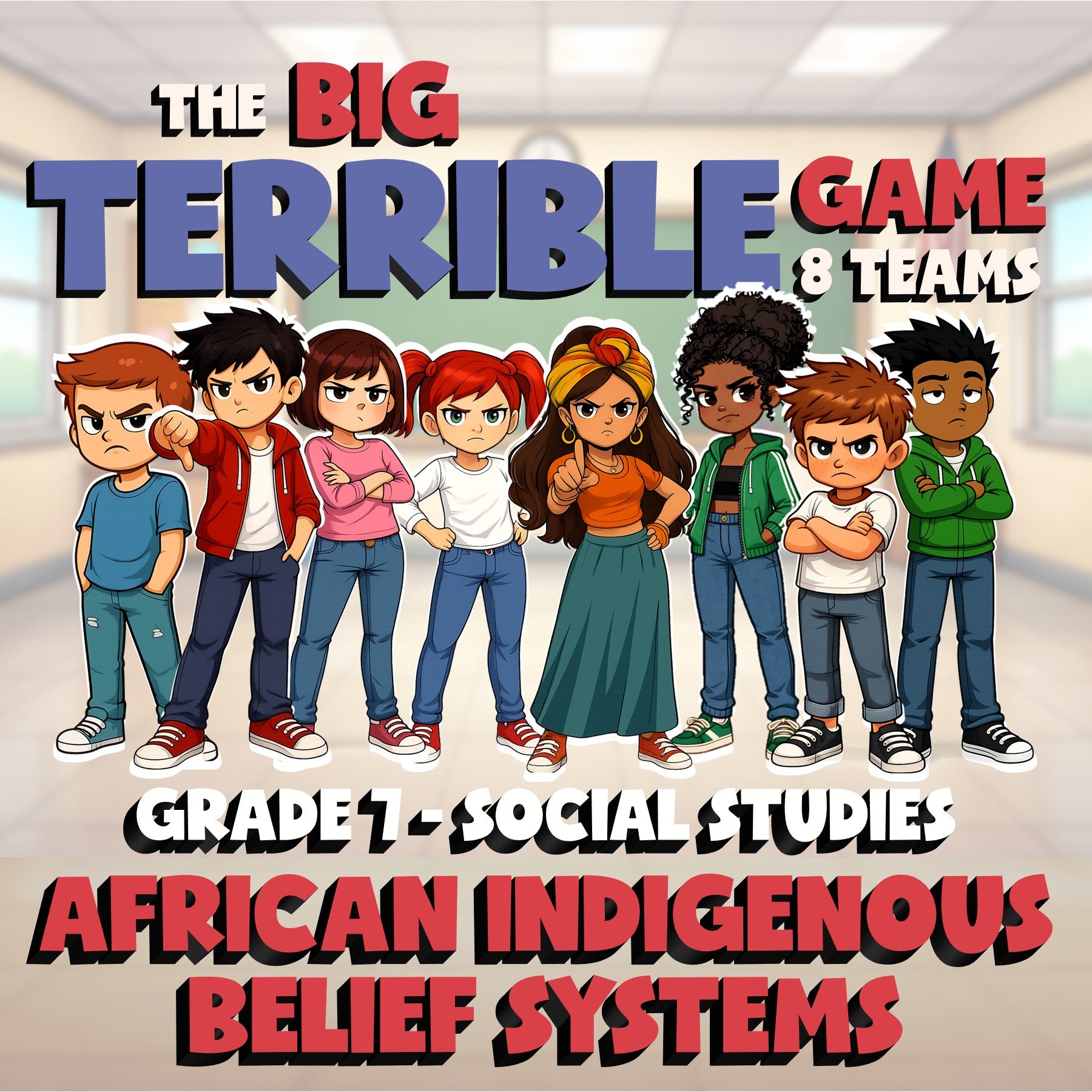 African Indigenous Belief Systems BIG TERRIBLE GAME - Grade 7 Socials Review