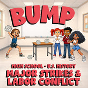 Major Strikes & Labor Conflict BUMP U.S. History Game - No Prep Review Activity