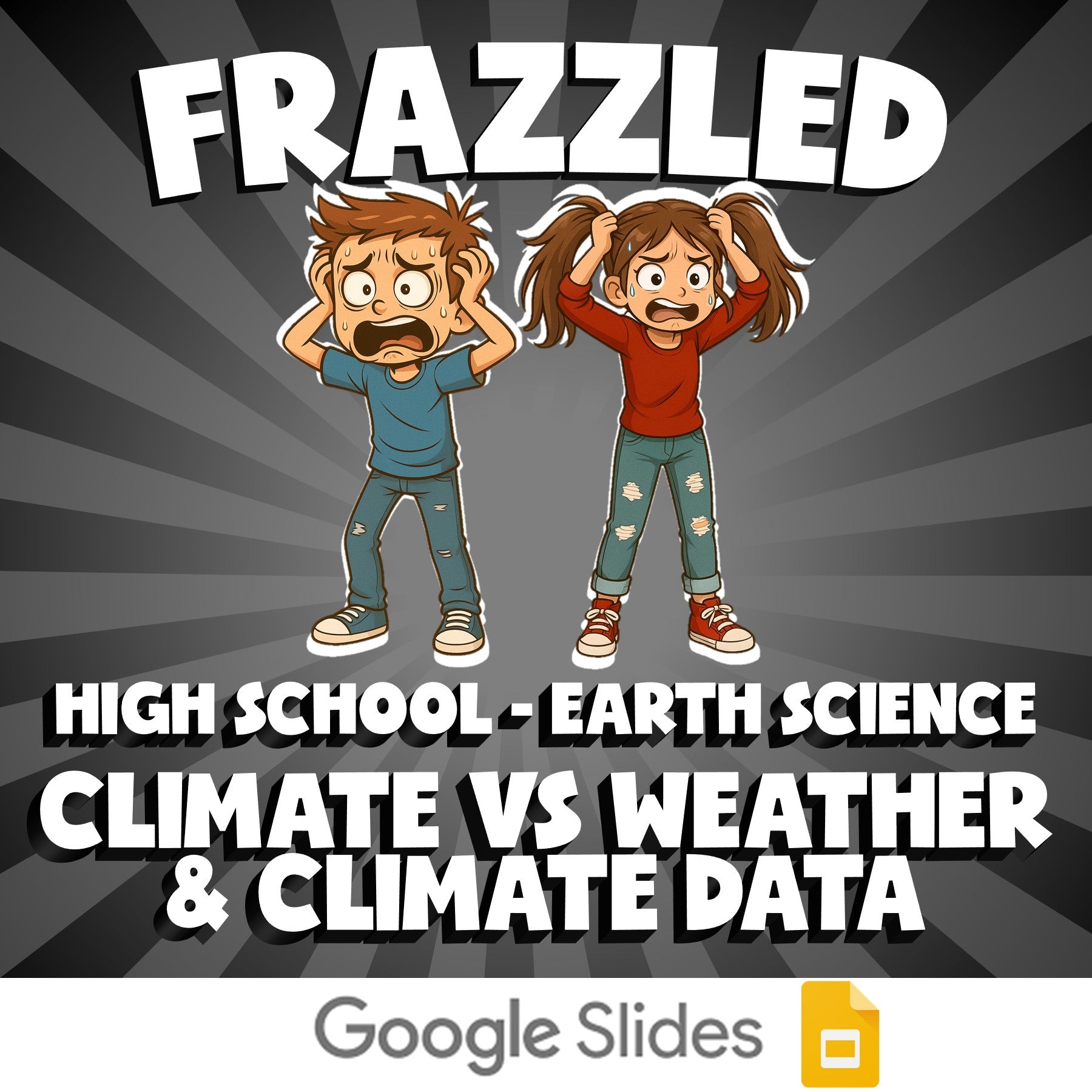 Climate vs Weather & Climate Data FRAZZLED Game - No Prep Earth Science Review
