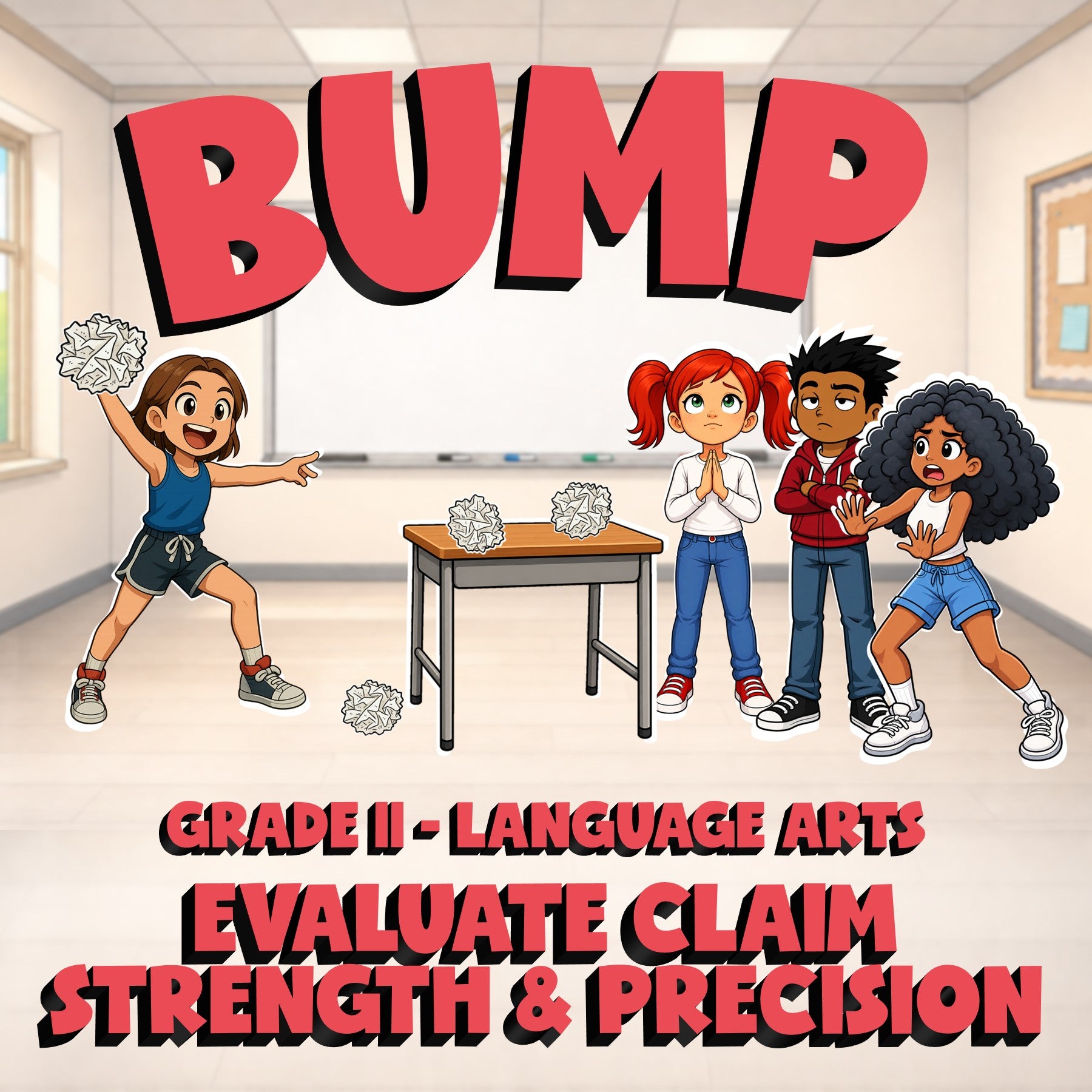 Evaluate Claim Strength & Precision BUMP ELA Game - No Prep Grade 11 Review