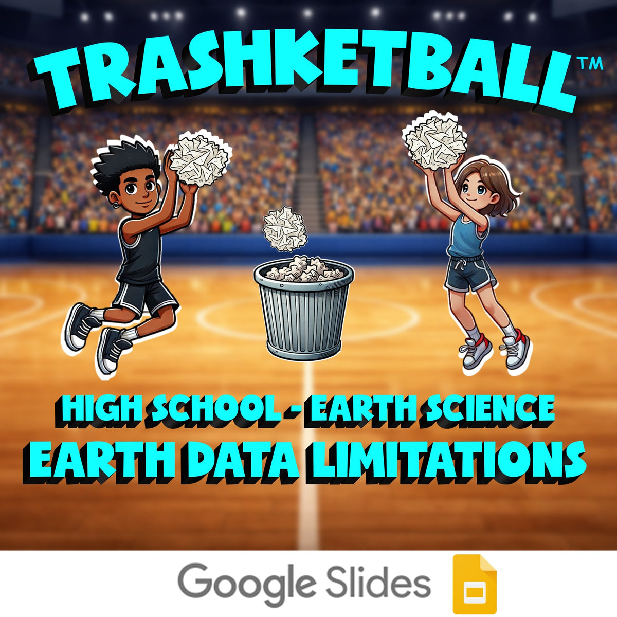 Earth Data Limitations TRASHKETBALL Game - No Prep Earth Science Review Activity