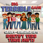 Identify Verb Tense Shifts BIG TERRIBLE GAME - No Prep Grade 9 ELA Review