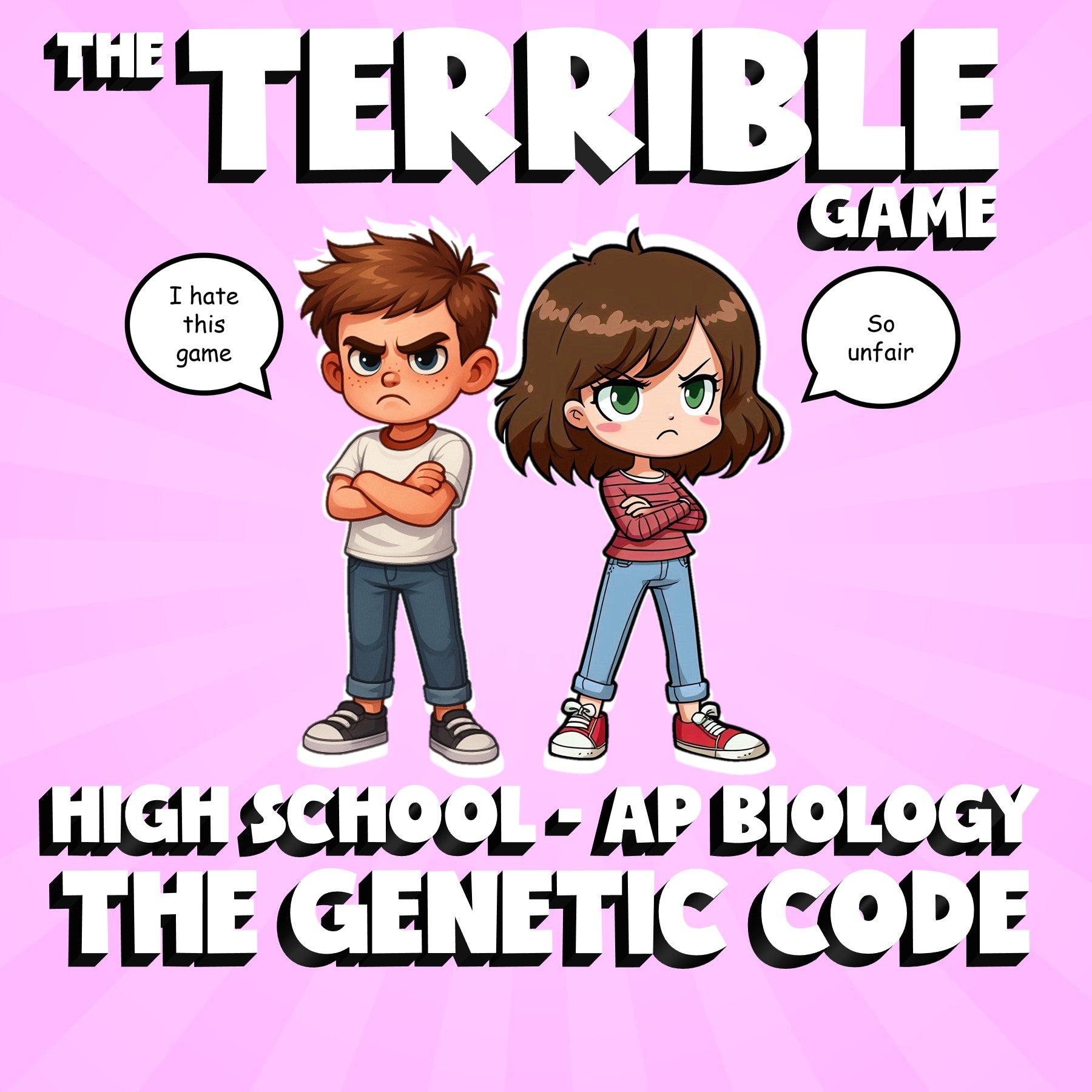 The Genetic Code THE TERRIBLE GAME - No Prep AP Biology Science Review Activity