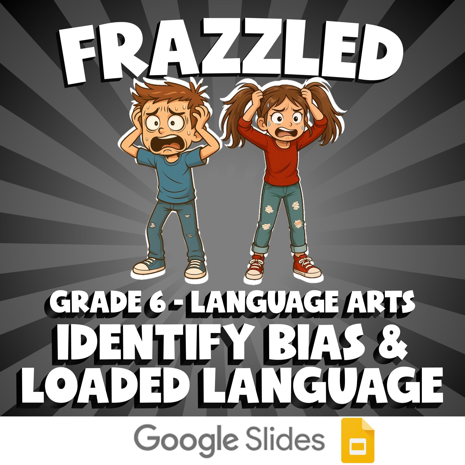 Identify Bias & Loaded Language FRAZZLED ELA Game - No Prep Grade 6 Review