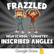 Inscribed Angles FRAZZLED Math Game - No Prep Geometry Review Activity