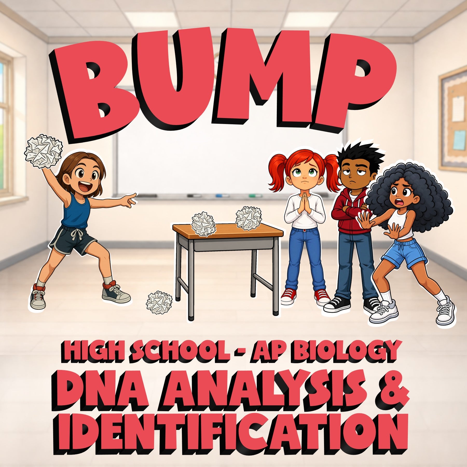 DNA Analysis & Identification BUMP Science Game - No Prep AP Biology Review