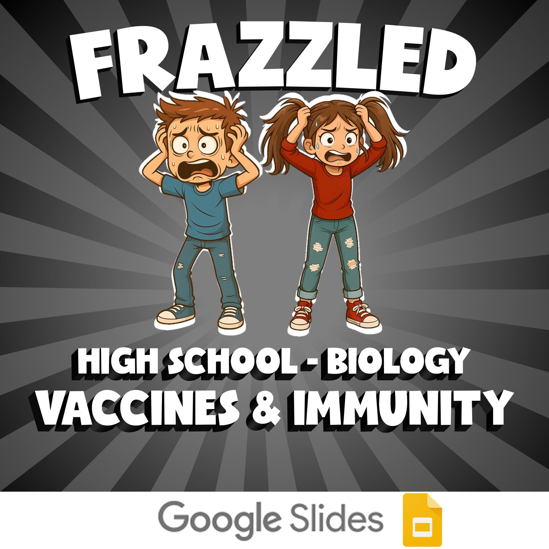 Vaccines & Immunity FRAZZLED Science Game - No Prep Biology Review Activity