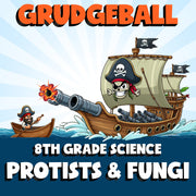 Protists & Fungi GRUDGEBALL Science Game - No Prep Grade 8 Review Activity