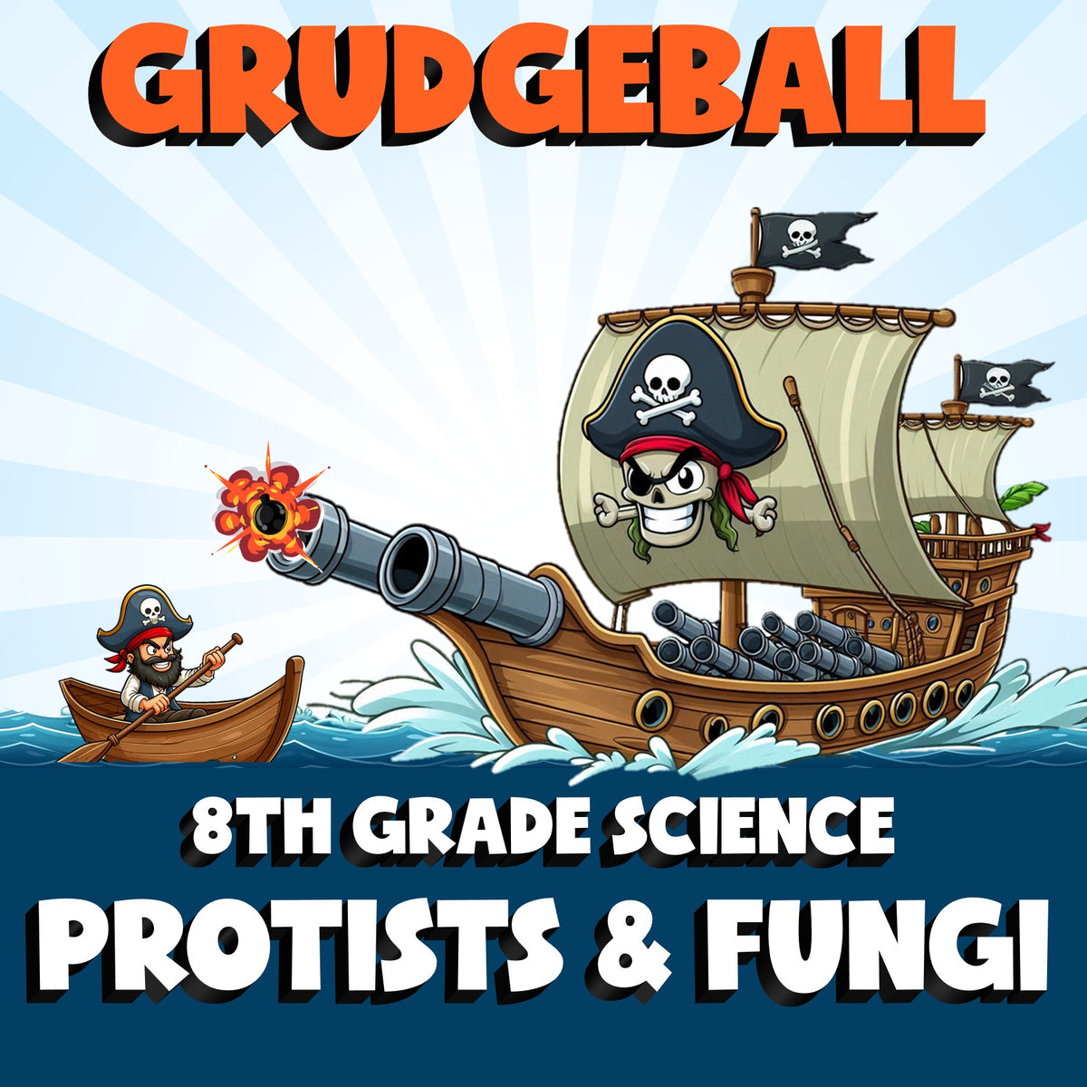 Protists & Fungi GRUDGEBALL Science Game - No Prep Grade 8 Review Activity