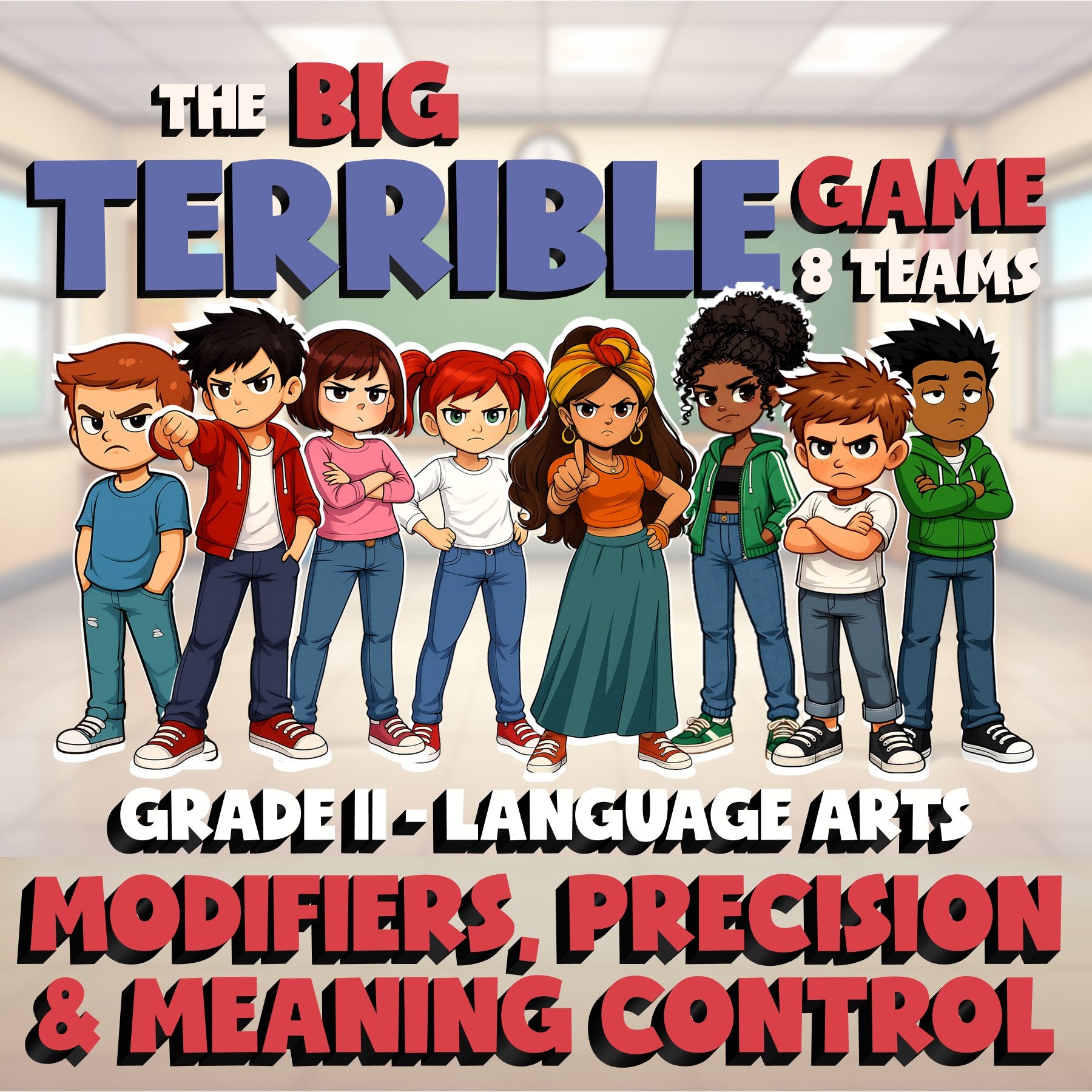Modifiers, Precision & Meaning Control BIG TERRIBLE GAME - Grade 11 ELA Review