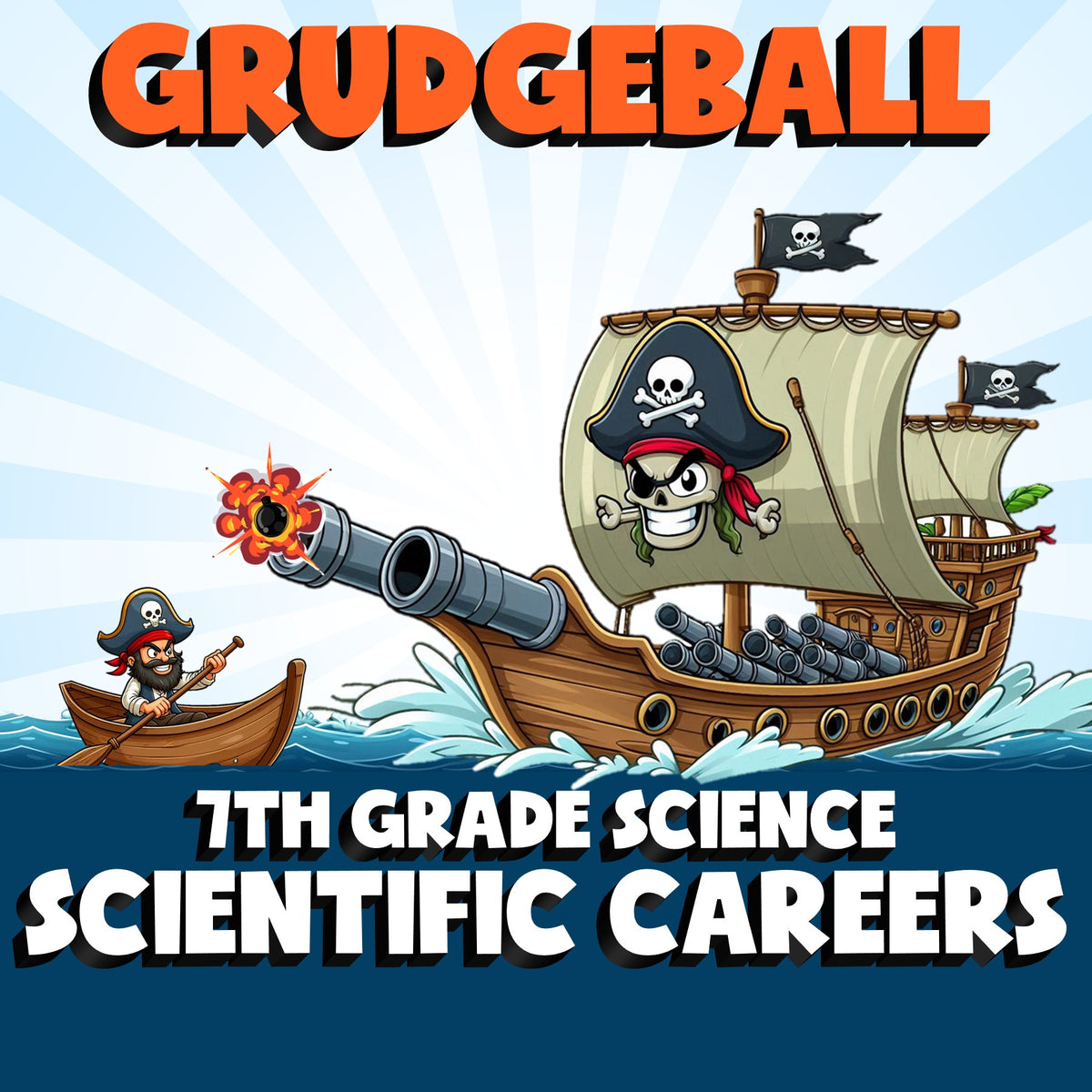 Scientific Careers GRUDGEBALL Science Game - No Prep Grade 7 Review Activity