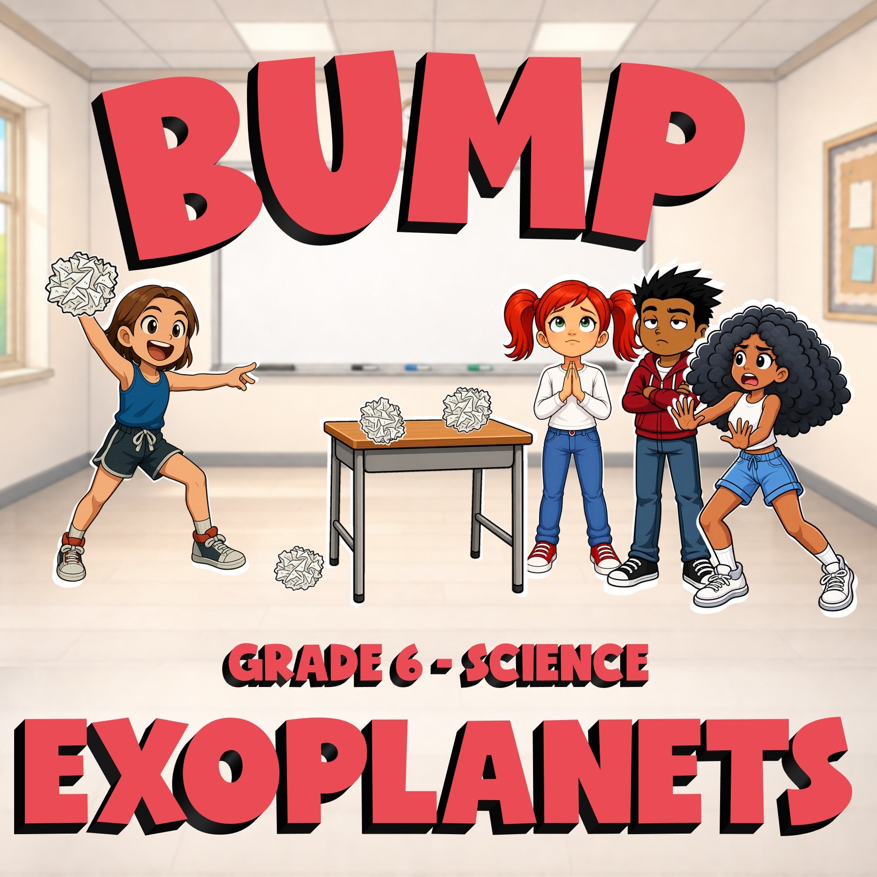 Exoplanets BUMP Science Game - No Prep Grade 6 Review Activity