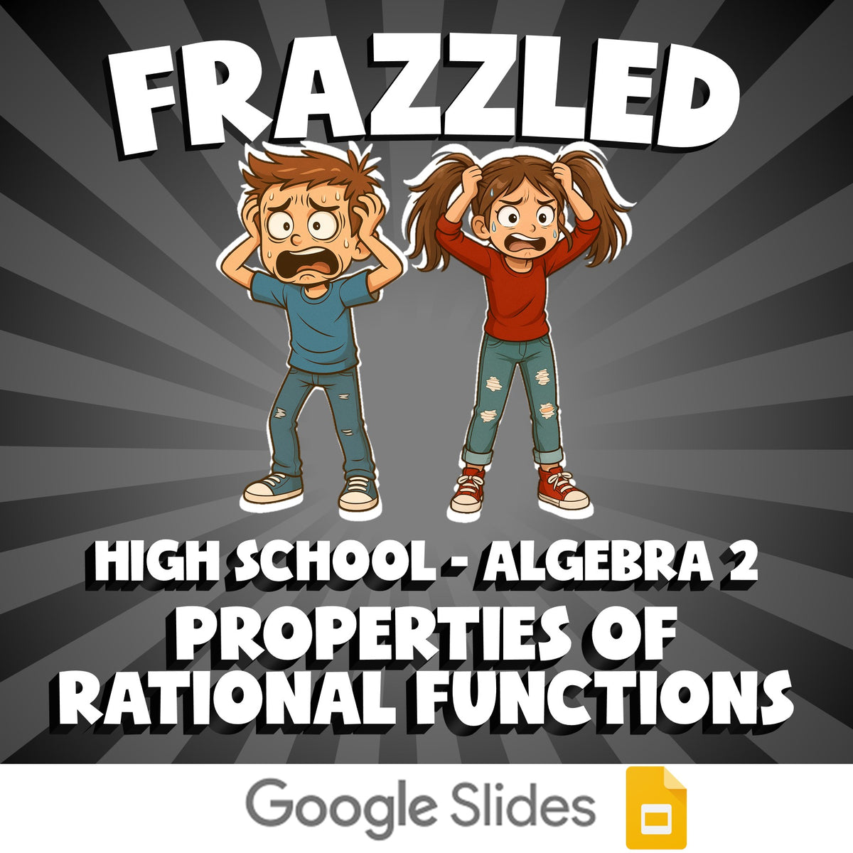 Properties of Rational Functions FRAZZLED Math Game - No Prep Algebra 2 Review