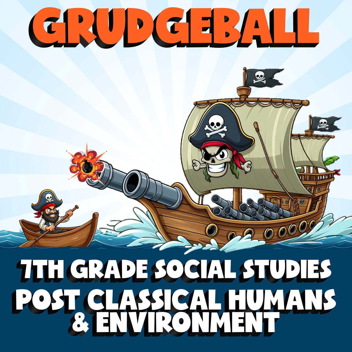 Post Classical Humans & Environment GRUDGEBALL Socials Game - No Prep Grade 7