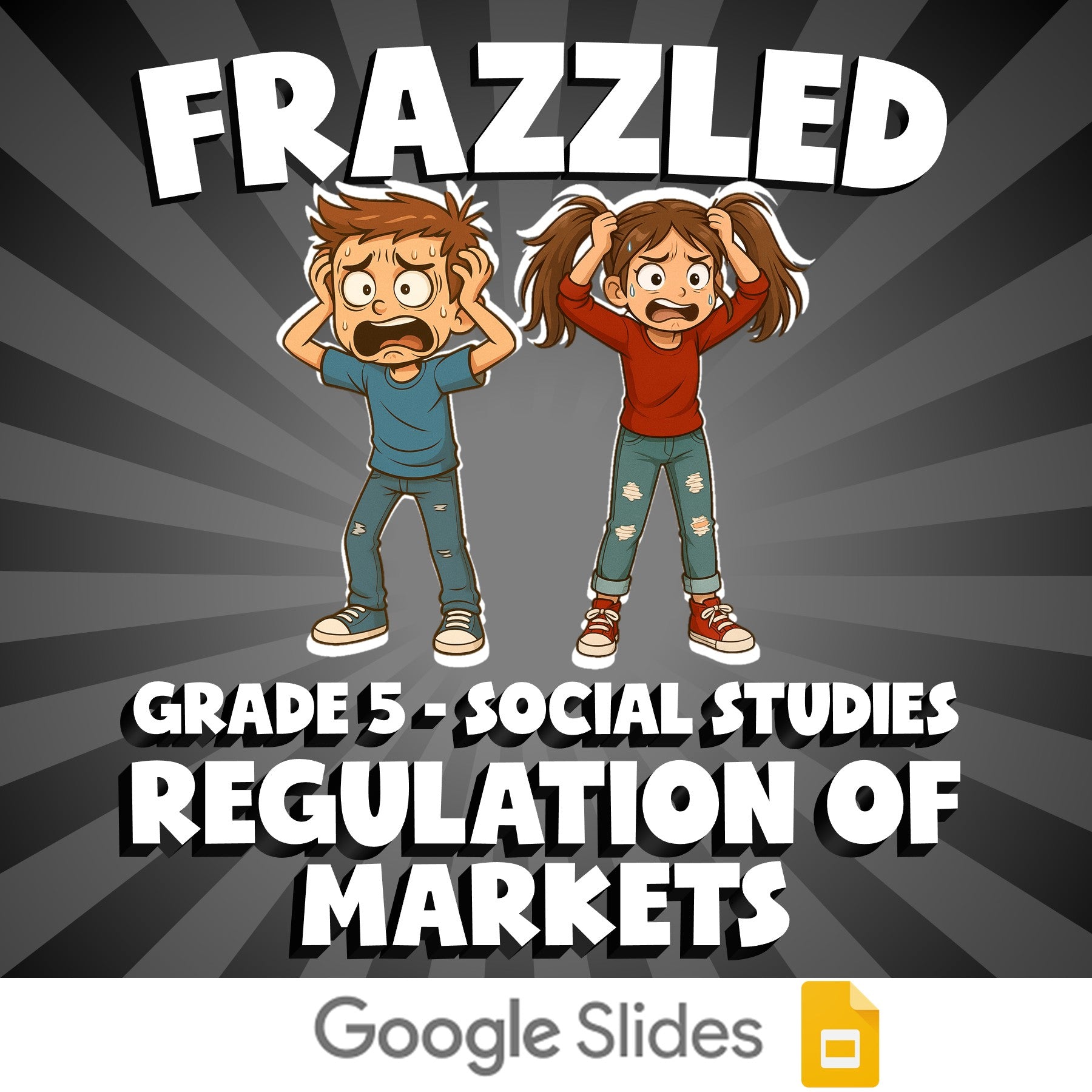Regulation of Markets FRAZZLED Socials Game - No Prep Grade 5 Review Activity